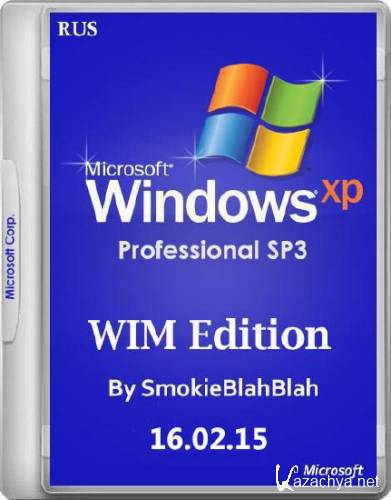 Windows XP SP3 WIM Edition by SmokieBlahBlah 16.02.15 (x86/RUS)