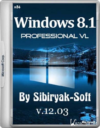 Windows 8.1 Professional VL with update 3 by sibiryak-soft v.12.03 (x86/RUS/2015)