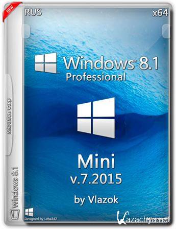 Windows 8.1 Professional x64 Mini v.7.2015 by Vlazok (2015/RUS)