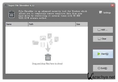Super File Shredder 4.12 (2015) PC | Portable