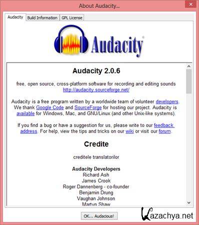 Audacity 2.0.6 (2015) PC