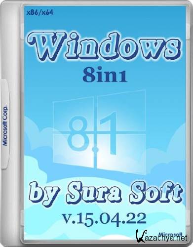 Windows 8.1 with Update by Sura Soft v.15.04.22 (x86/x64/RUS)