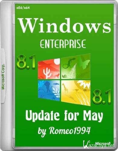 Windows 8.1 Enterprise Update for May by Romeo1994 (x86/x64/RUS/2015)