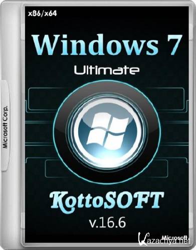 Windows 7 Ultimate SP1 86/x64 KottoSOFT v.16.6 (2015/RUS)