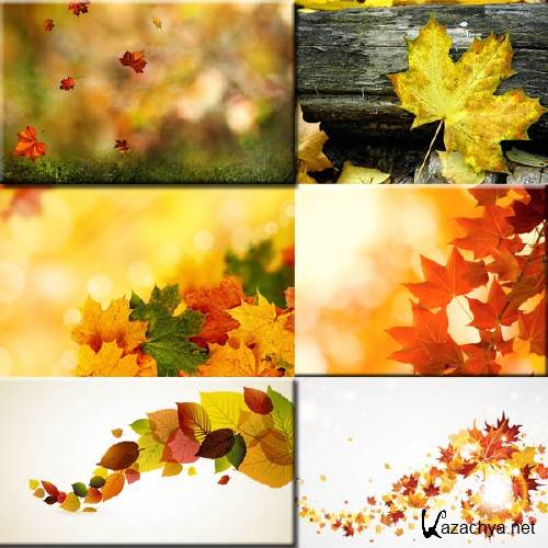 Клипарты для фотошопа - Осень пришла