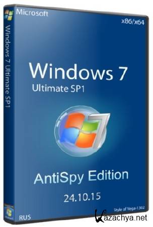 Windows 7 Ultimate SP1 AntiSpy Edition 24.10.15 (x64/2015/RUS)