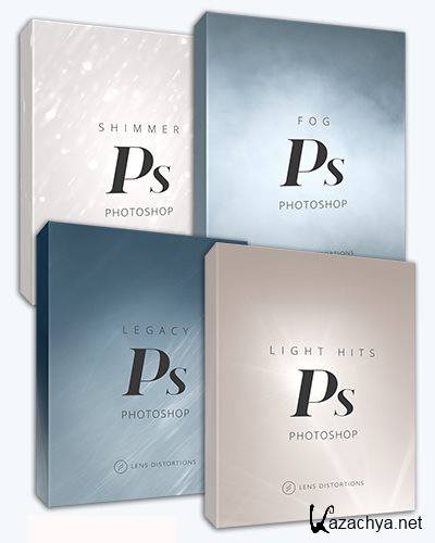 Lens Distortions - Photoshop 4 Packs (Fog, Shimmer, Light Hits, Legacy)