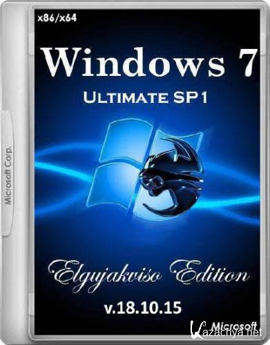 Windows 7 Ultimate SP1 x86/x64 Elgujakviso Edition v.18.10.15 (2015/RUS)