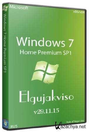 Windows 7 Home Premium SP1 x86/x64 Elgujakviso Edition v29.11.15 (2015/RUS)