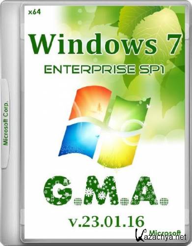 Windows 7 Enterprise SP1 G.M.A. v.23.01.16 (x64/RUS)