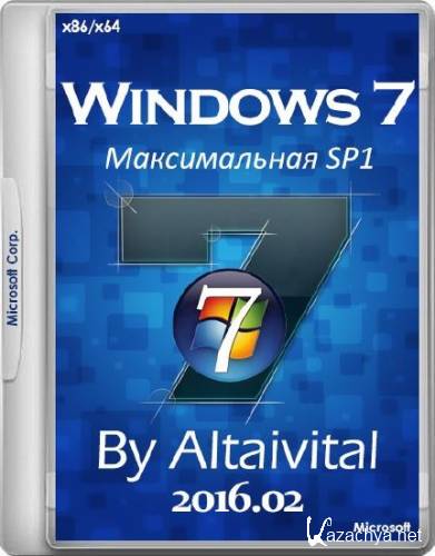 Windows 7  SP1 USB by altaivital 2016.02 (x86/x64/RUS)