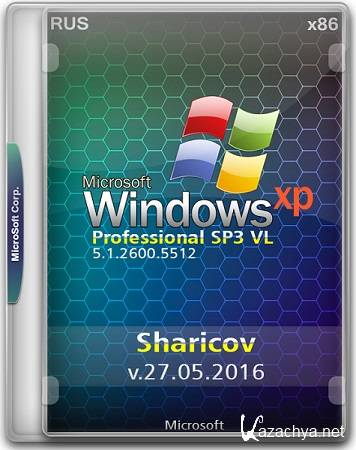 Windows XP Professional SP3 VL by Sharicov v.27.05.2016 (RUS/x86)