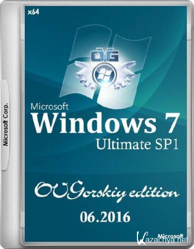 Windows 7 Ultimate SP1 7DB by OVGorskiy 06.2016 (x64/RUS)