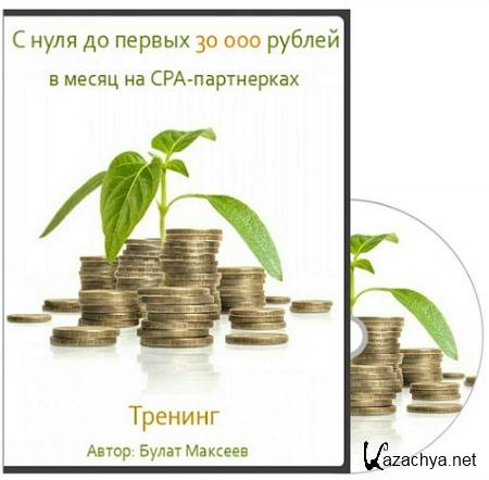 С нуля до первых 30 000 рублей в месяц на CPA-партнерках (2016) Тренинг