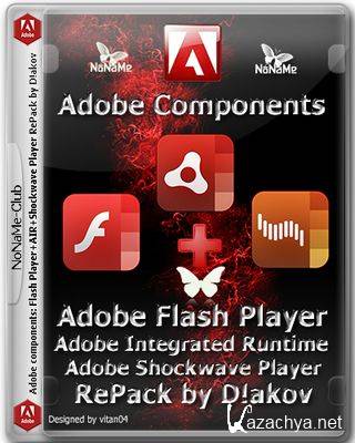 Adobe components: Flash Player / AIR / Shockwave Player (2016) PC | RePack by D!akov