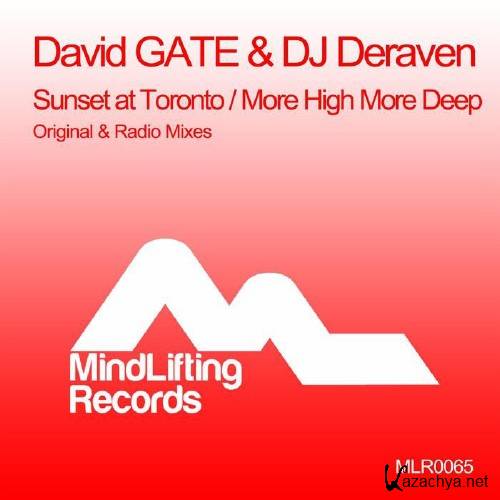 David GATE & DJ Deraven - Sunset At Toronto / More High More Deep (2016)