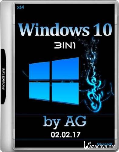 Windows 10 3in1 by AG 02.02.17 (x64/RUS)