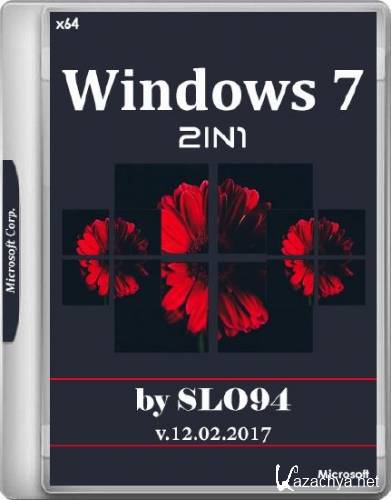 Windows 7 SP1 2in1 by SLO94 12.02.2017 (x64/RUS)