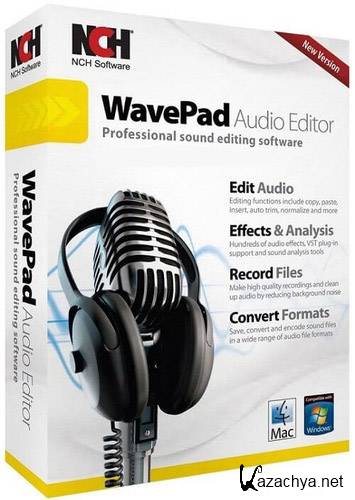 WavePad Sound Editor Master's Edition 7.04 (ML/RUS) Portable