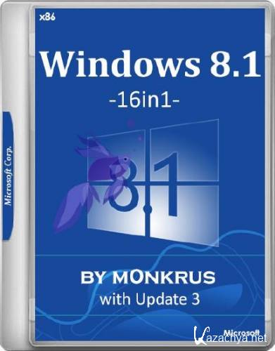 Windows 8.1 with Update 3 x86 AIO -16in1-  by m0nkrus (RUS/ENG/2017)