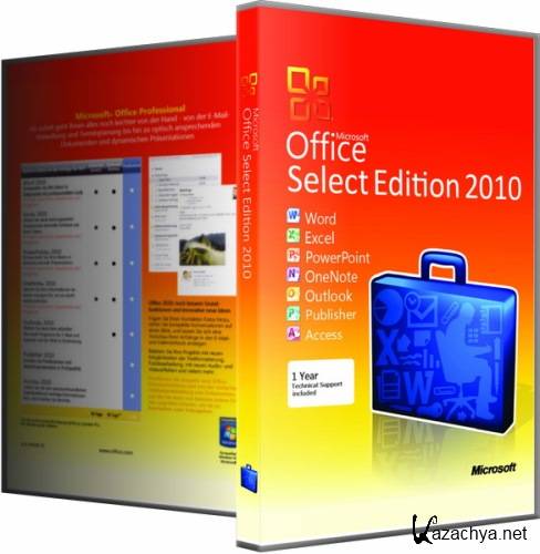 Microsoft Office 2010 SP2 Select Edition 14.0.7180.5002 RePack by KpoJIuK