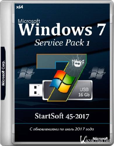 Windows 7 SP1 x64 AIO Release By StartSoft 45-2017 (RU/EN/UKR/2017)