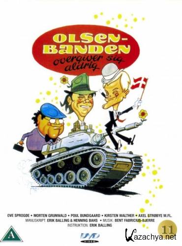 Операция начнется после полудня / Банда Ольсена никогда не сдается / Olsen-banden overgiver sig aldrig / The Olsen Gang never surrenders (1979) HDRip
