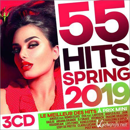 VA - 55 Hits Spring (3CD) (2019)