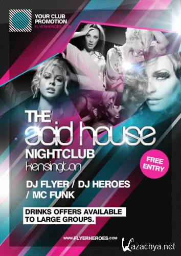 Acid House flyer template