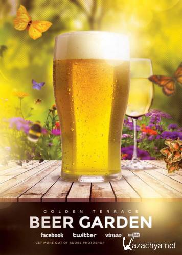 Beer Garden psd flyer template
