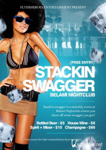 Stackin Swagger psd flyer template