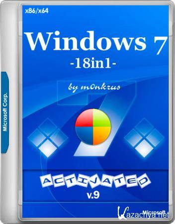 Windows 7 SP1 x86/x64 -18in1- Activated v9 AIO by m0nkrus (2020/RUS/ENG)