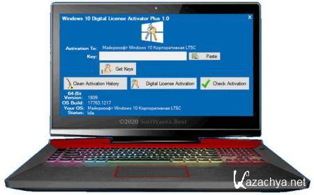 Windows 10 Digital License Activator Plus 1.0
