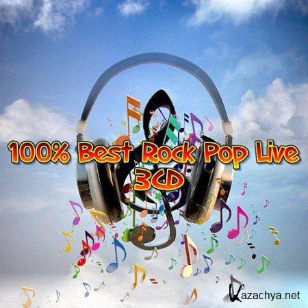 VA - 100% Best Rock Pop Live (3CD) (2020)
