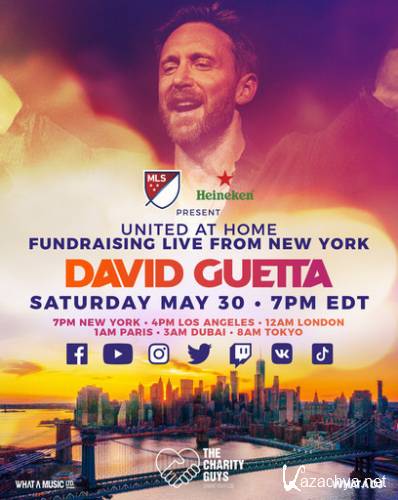 David Guetta - United At Home Fundraising Live From New York City, United States 2020-05-30