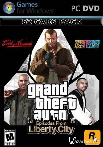  GTA 4 Episodes from Liberty City 52 Cars Pack (2011/PC/ENG/ADDON)