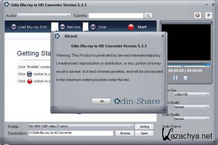 Odin Blu-ray to HD Converter 5.3.3