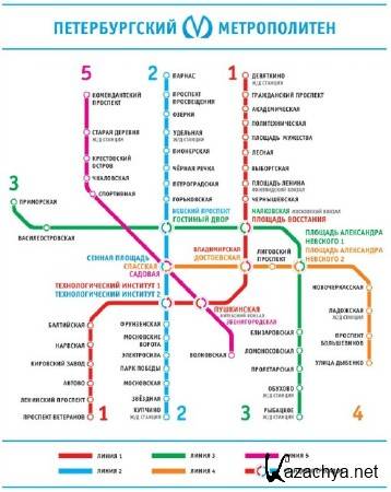 Карта метро петербурга с достопримечательностями и метро распечатать