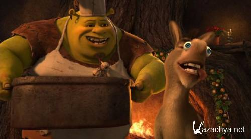 ������-��������� ��������� / Donkey's Christmas Shrektacular (2010/DVDRip)