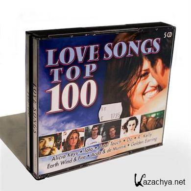 Various Artists - Love Songs Top 100 (5CD) (1995).MP3
