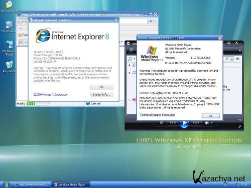 c400's Windows XP Corporate SP3 eXtreme Edition VL v.15.7 (06.02.2011) CD&DVD