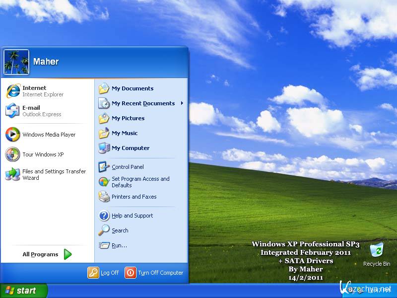 Microsoft Windows XP Professional SP3 Integrated February 2011 + SATA Drivers(EN)