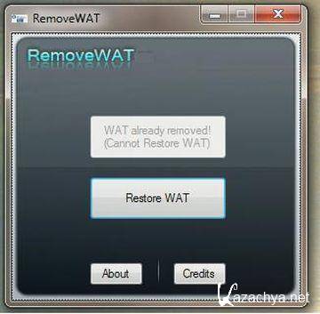 Windows 7  RemoveWAT  2.2.6.0