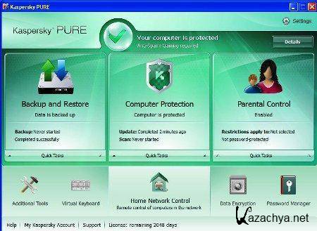 Kaspersky PURE R2 & CRYSTAL Pack (04.03.2011/Eng/Deu/Rus)