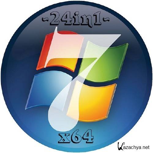 Microsoft Windows 7 SP1 RUS-ENG x64 -24in1- (AIO) by m0nkrus (2011)