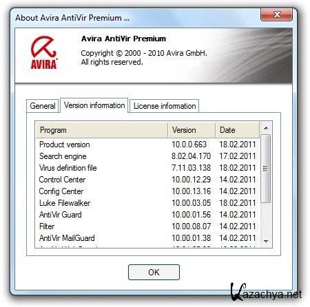 Avira AntiVir Premium 10.0.0.663 Final / Avira Premium Security Suite 10.0.0.604 Final