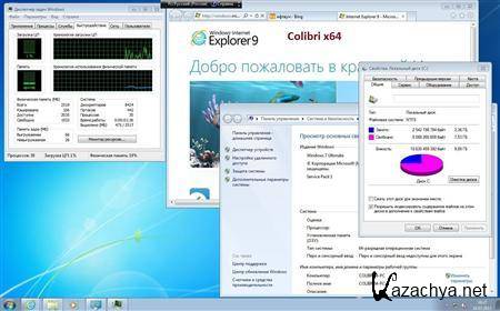 Windows 7 Ultimate SP1 x86-x64 ru-RU Lite & Colibri IE9 (4 in 1) by LBN