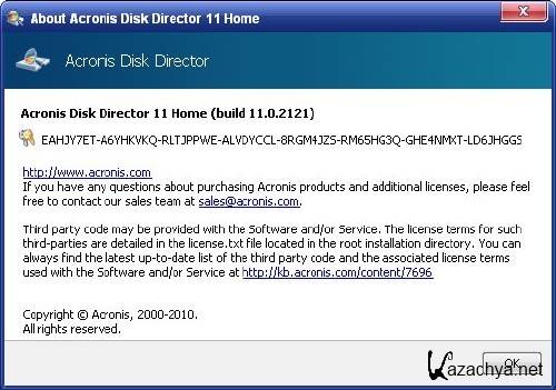 Acronis Disk Director 11 Home 1.0.2121 Portable