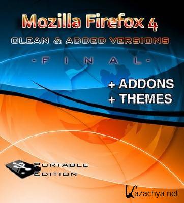 Mozilla Firefox 4.0 Portable Clean & Portable + Addons + Themes (Multi/RUS) [2011]