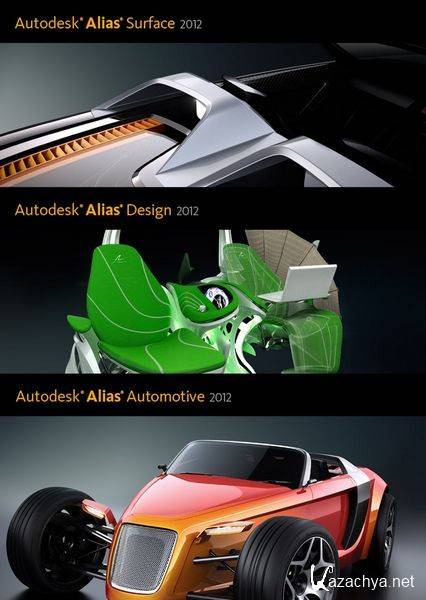 Autodesk Alias Suite: Automotive & Design & Surface 2012 x32 x64 ISO (2011/ENG)